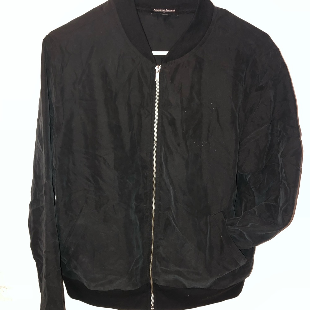 Black bomber jacket